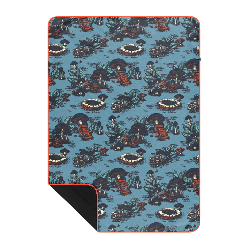 Rumpl Everywhere Mat, Waterproof Picnic Blanket and Ground Mat for Camping, Hiking, and Picnicking, 52x75 Inches, Coast Retro Rays