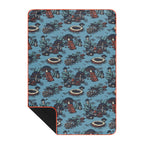 Rumpl Everywhere Mat, Waterproof Picnic Blanket and Ground Mat for Camping, Hiking, and Picnicking, 52x75 Inches, Coast Retro Rays