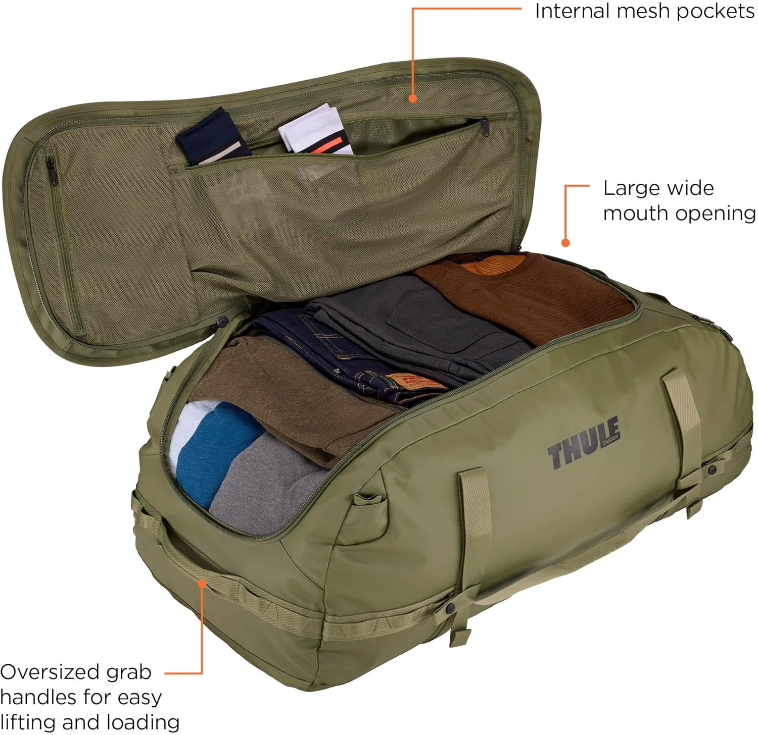 Thule Chasm Duffel bag, Weather-resistant materials, Easy packing, Converts to backpack, Internal pockets, Travel-ready