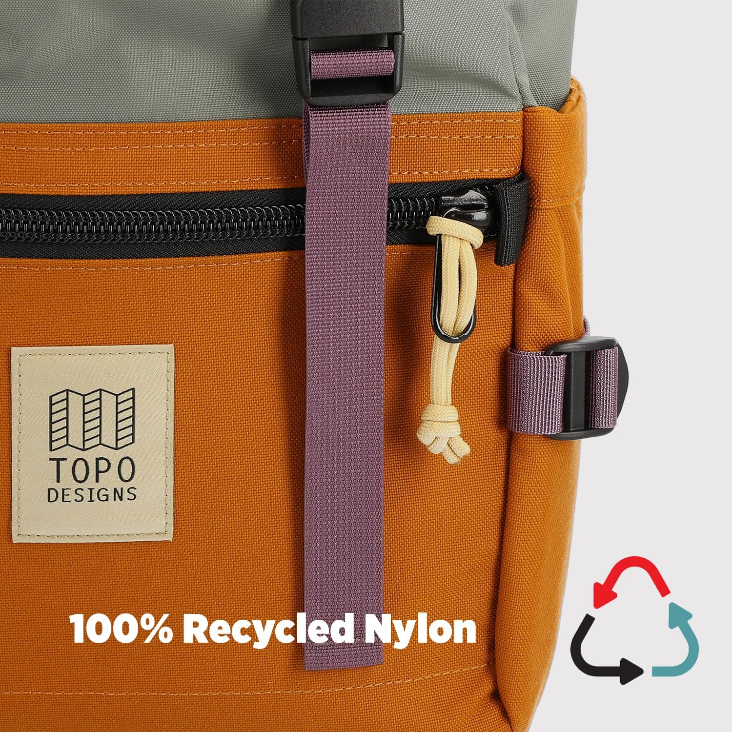 Topo Designs Rover Pack Classic - Daily Daypack for Commutes, Day Trips, Hikes, Iconic Denver Design, PFAS-Free, Fair Trade, BlueSign Backpack (Khaki/Black)