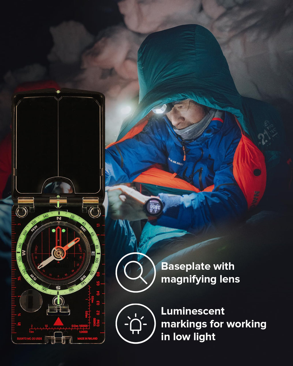 SUUNTO MC-2 Compass: Top-of-The-line Compass for Professionals & serious Hikers