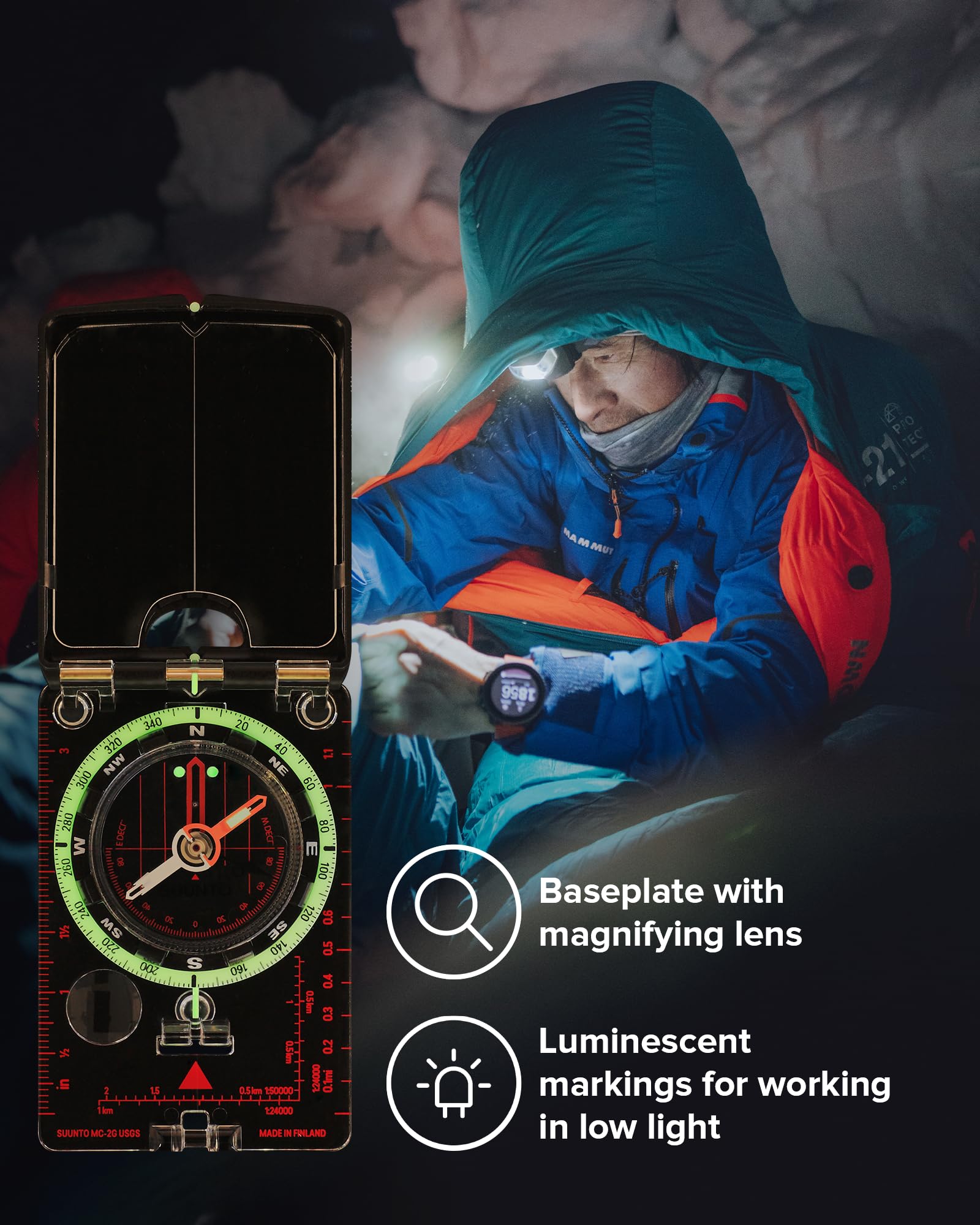 SUUNTO MC-2 Compass: Top-of-The-line Compass for Professionals & serious Hikers