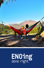 ENO - Eagles Nest Outfitters DoubleNest Hammock, Portable Hammock for Two, Red/Charcoal (FFP)