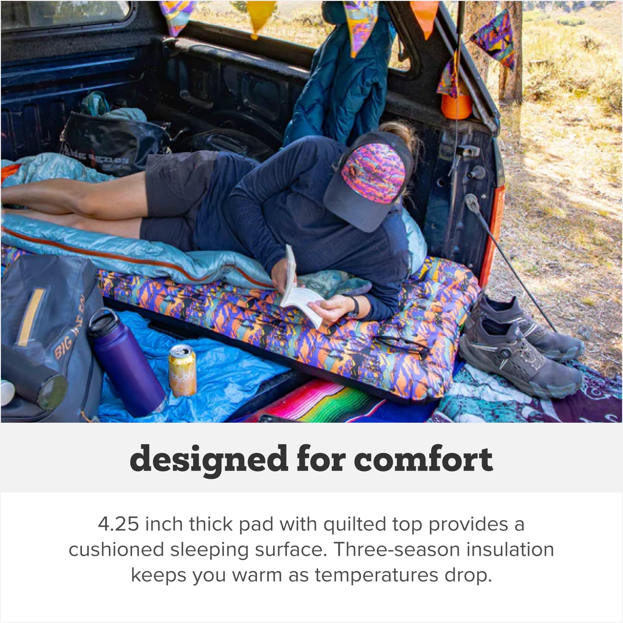 Big Agnes Rapide SL - Insulated Sleeping Pad, Ultralight, All Season Compact Backpacking and Hiking, Pumphouse Sack Included, Orange, 20x72 Regular