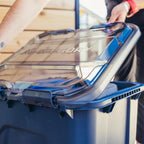 Gregory Alpaca 25L Waterproof Gear Organization/Camping Gear Box with Transparent Removable Lid, Slate Blue
