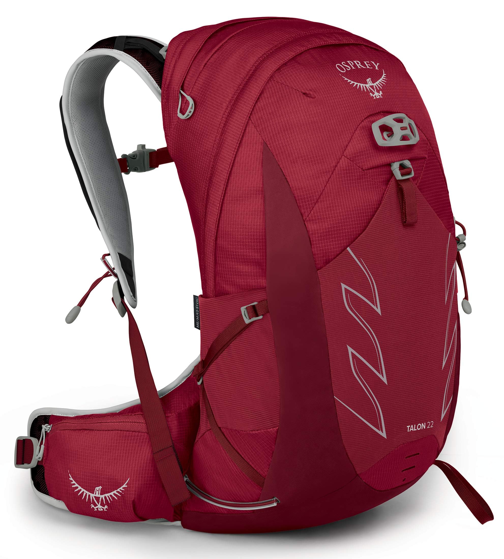 Osprey Talon 22L Men's Hiking Backpack with Hipbelt, Ceramic Blue, L/XL