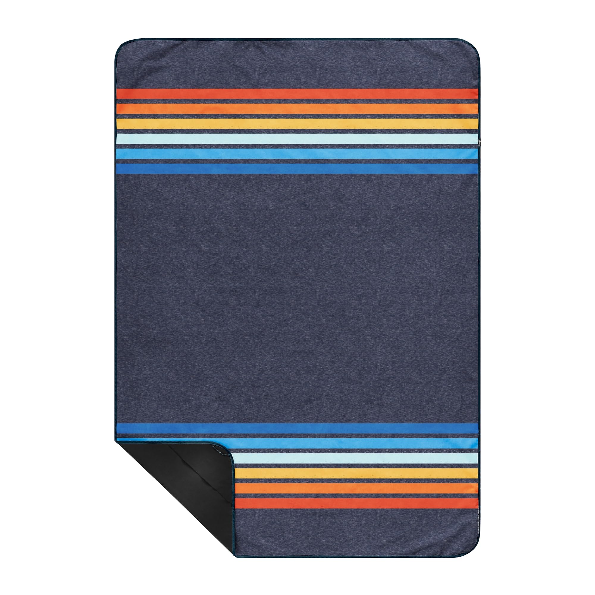 Rumpl Everywhere Mat, Waterproof Picnic Blanket and Ground Mat for Camping, Hiking, and Picnicking, 52x75 Inches, Coast Retro Rays