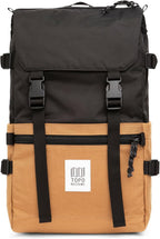 Topo Designs Rover Pack Classic - Daily Daypack for Commutes, Day Trips, Hikes, Iconic Denver Design, PFAS-Free, Fair Trade, BlueSign Backpack (Khaki/Black)