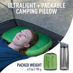 Sea to Summit Aeros Premium Inflatable Travel Pillow, Regular, Lime