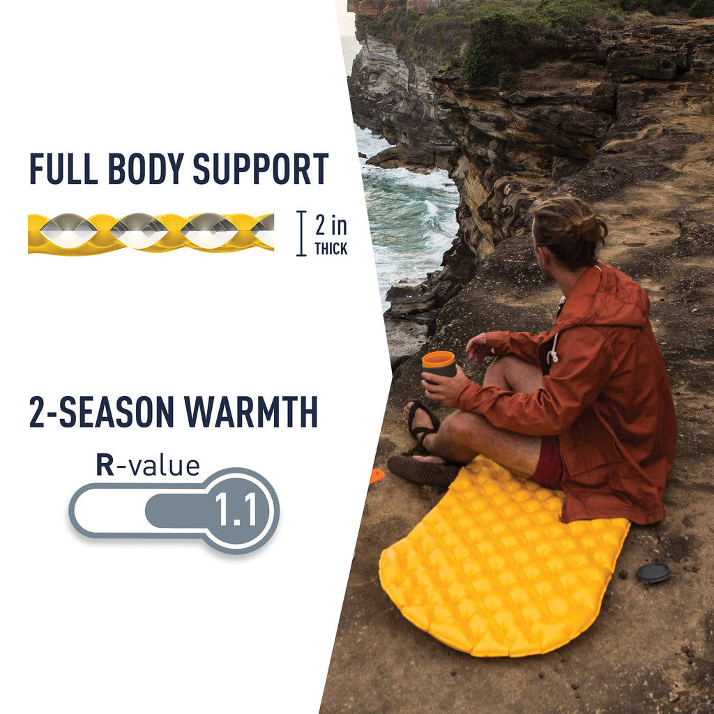 Sea to Summit Ultralight Backpacking Air Mattress, Regular (72 x 21.5 x 2 inches)