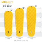 Sea to Summit Ultralight Backpacking Air Mattress, Regular (72 x 21.5 x 2 inches)