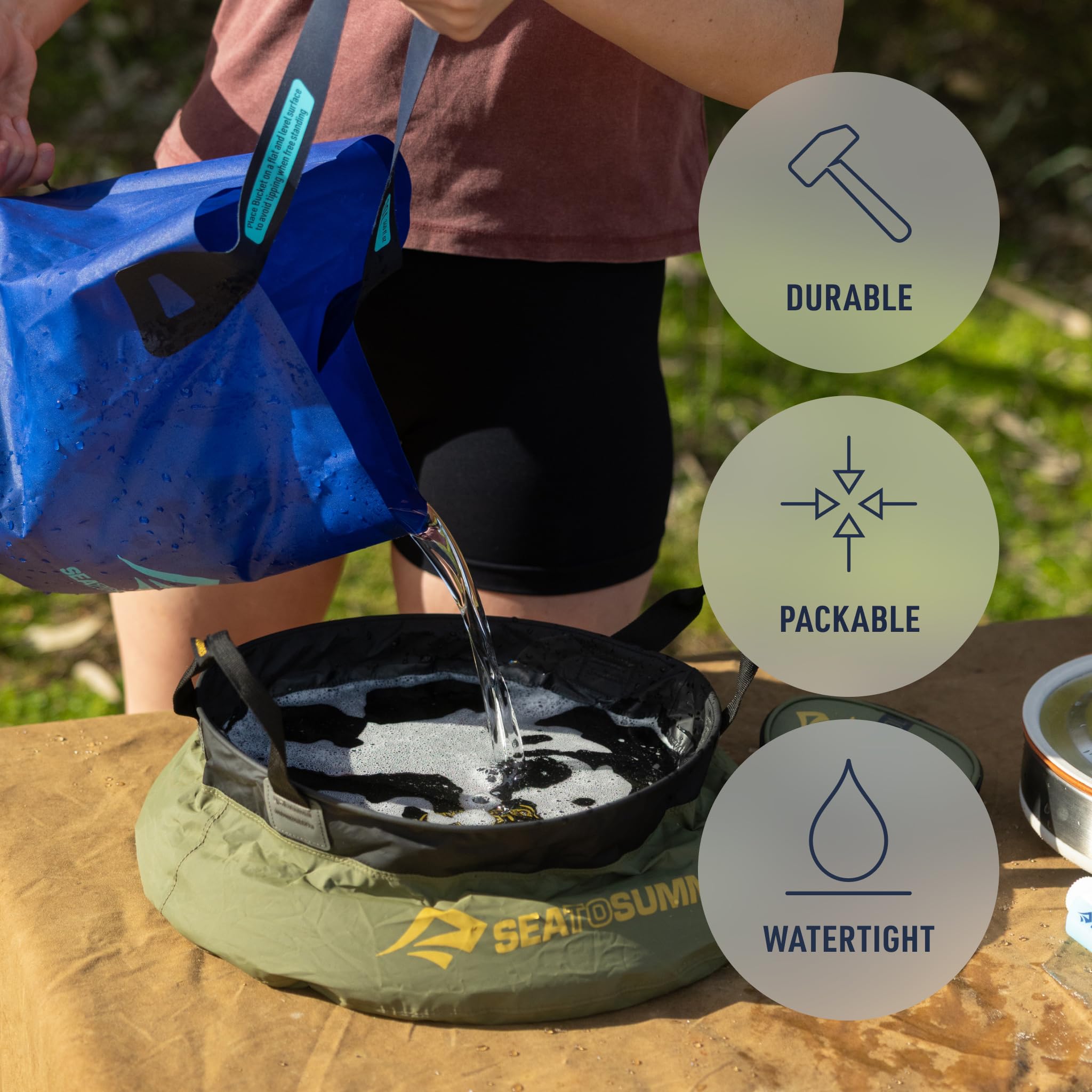 Sea to Summit Collapsible Camp Kitchen Sink, 5 Liter (v1)