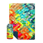 Rumpl Original Puffy 1-Person Blanket for Camping and Outdoors, Alpenglow