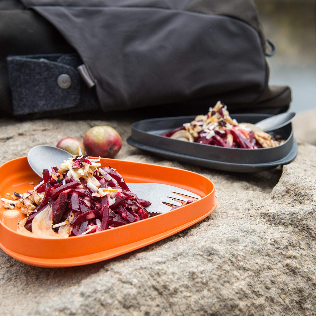 Light My Fire Titanium Spork Camping Spoon Fork Knife Combo Reusable Travel & Camping Utensils - Unbreakable Non-Toxic BPA Free Outdoor Backpacking Hiking Picnic Utensil, 1 Metal Spork